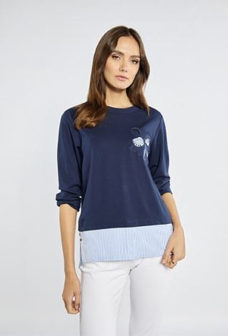 Elegancka bluza z wzorem