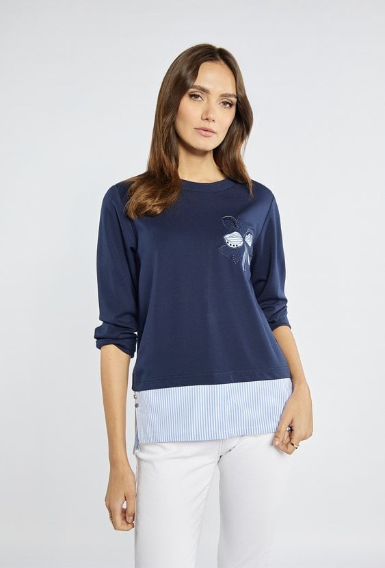 Elegancka bluza z wzorem