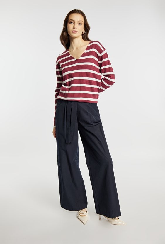 Sweter damski w paski