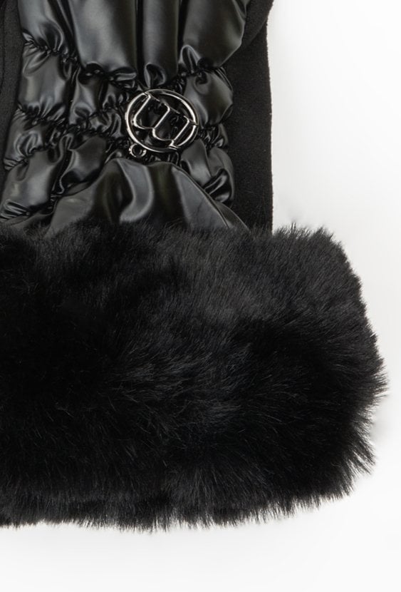 Rękawiczki damskie z futerkiem