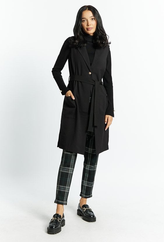 Elegancka kamizelka z paskiem