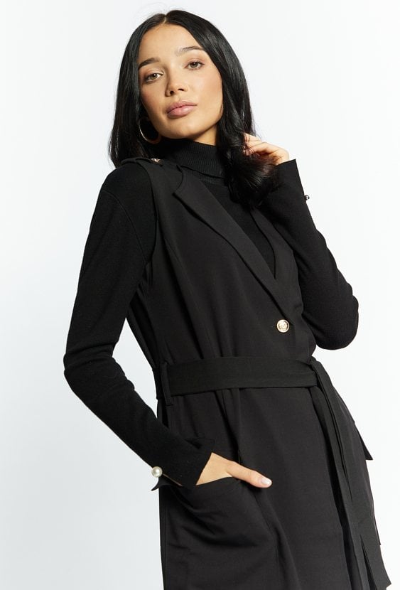 Elegancka kamizelka z paskiem