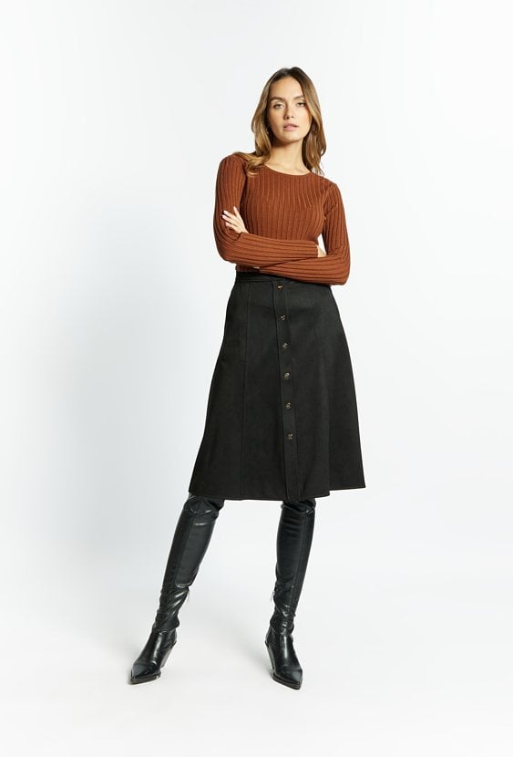 Przylegający sweter damski