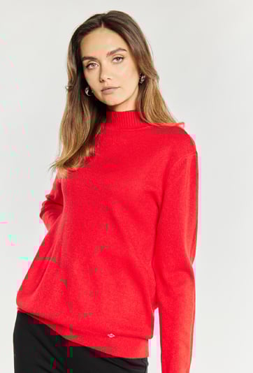 Sweter damski z półgolfem