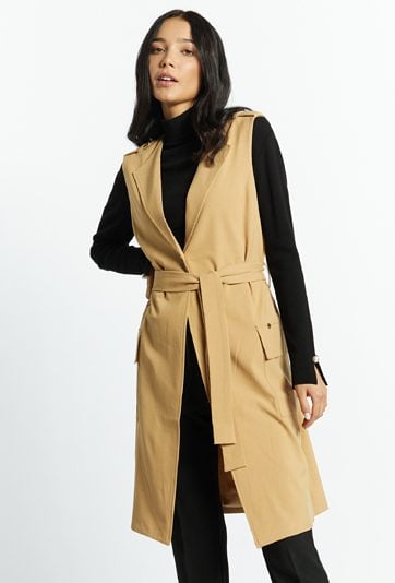 Elegancka kamizelka z paskiem