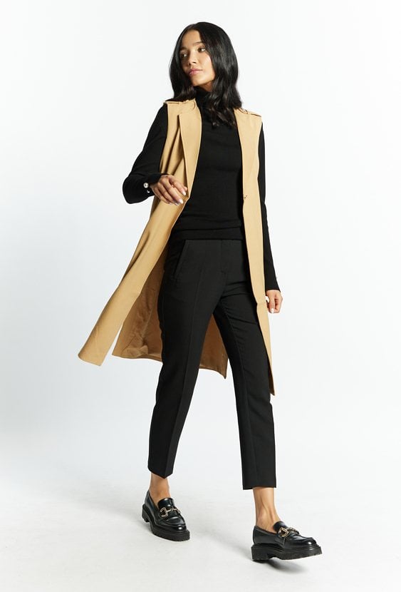 Elegancka kamizelka z paskiem