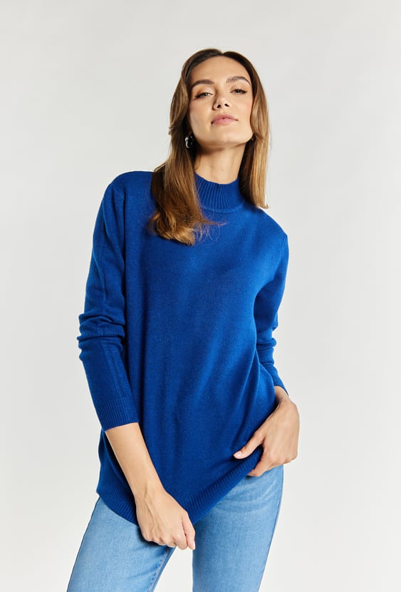 Sweter damski z półgolfem