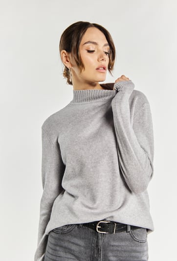 Sweter damski z półgolfem