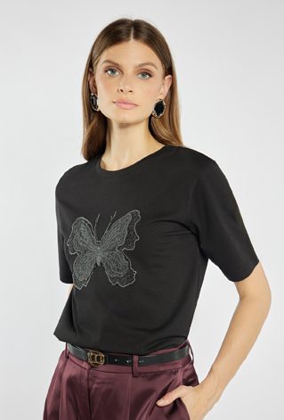 T-shirt z motylem
