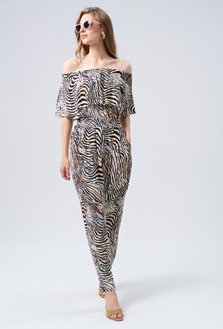 Wiskozowe spodnie w safari