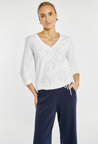 T-shirt z wiązaniem