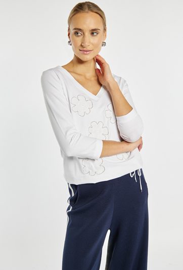 T-shirt z wiązaniem