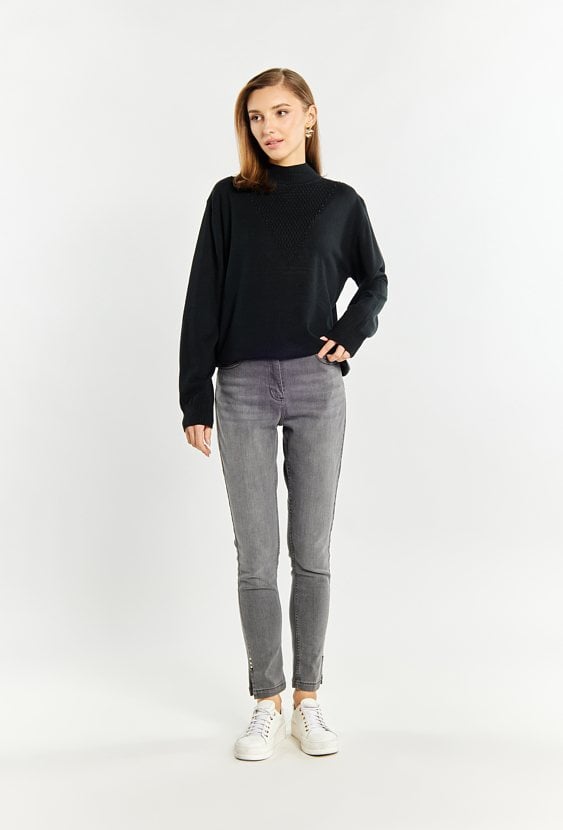 Sweter damski z dżetami