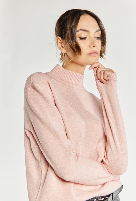 Sweter damski z półgolfem