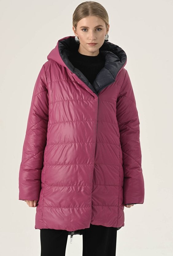 Pikowana dwustronna kurtka