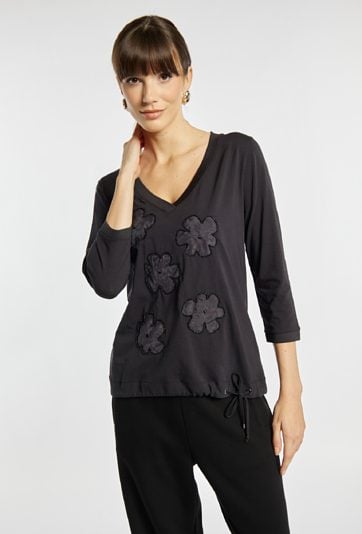 T-shirt z wiązaniem