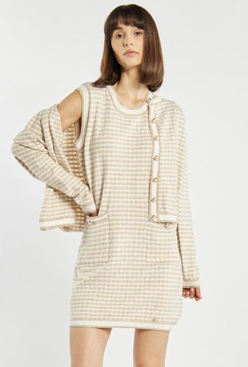 Wzorzysta sukienka mini