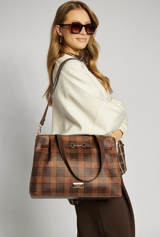 Damski shopper z wzorem