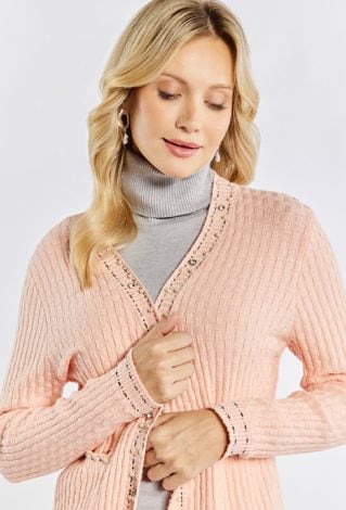 Sweter damski z koralikami