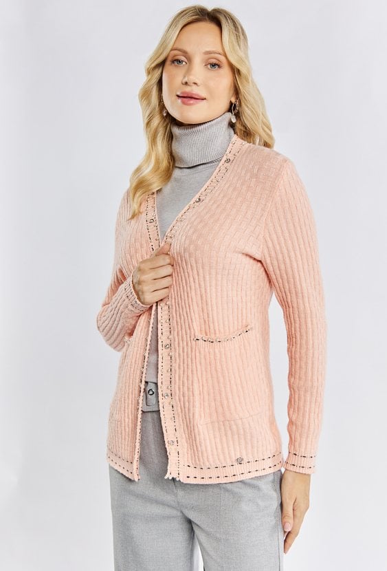 Sweter damski z koralikami