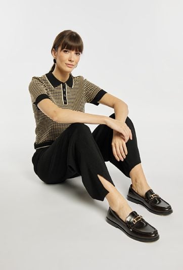 Spodnie damskie z wiązaniem