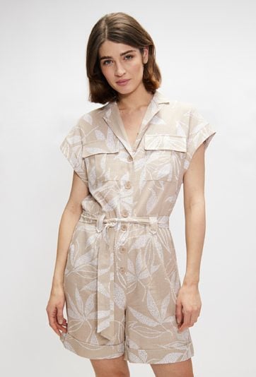 Kombinezon damski z paskiem