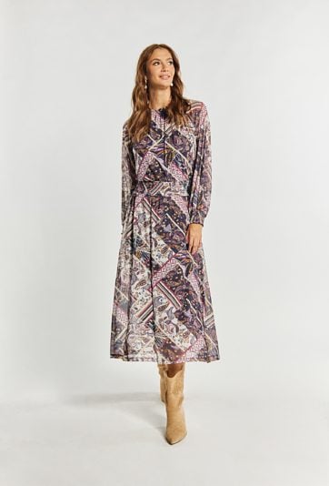 Wzorzysta sukienka damska