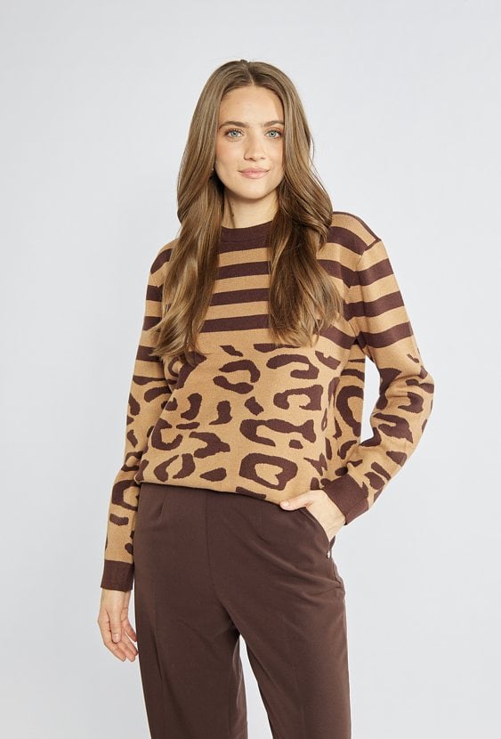 Sweter damski z wzorem