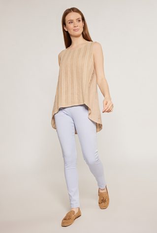 Ażurowa bluzka z dłuższym tyłem