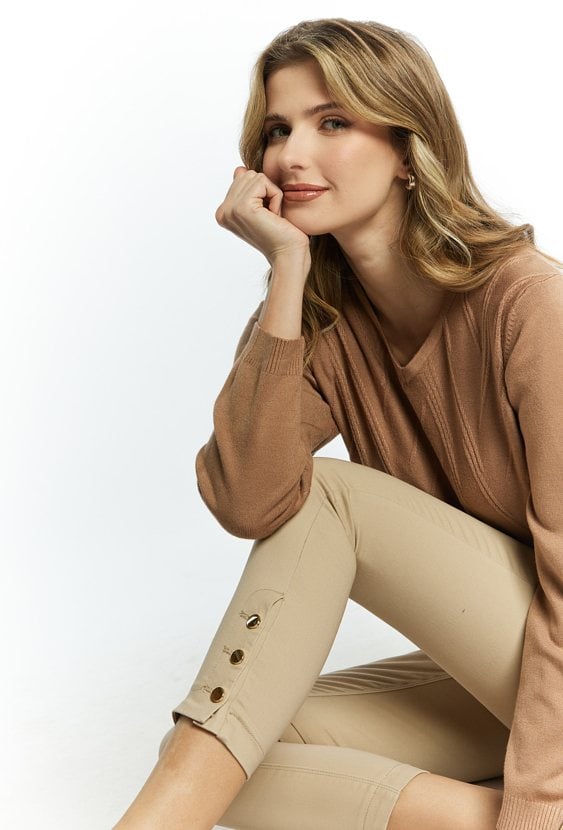 Spodnie damskie z bawełny