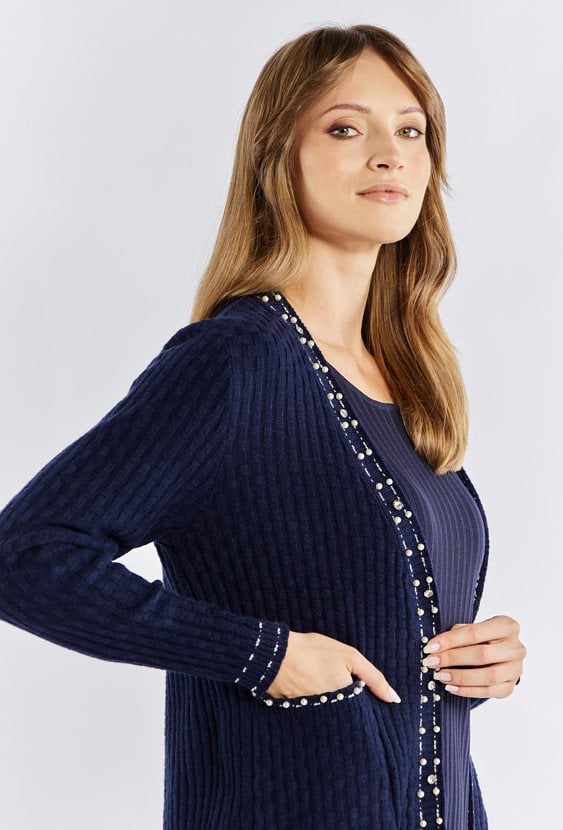 Sweter damski z koralikami