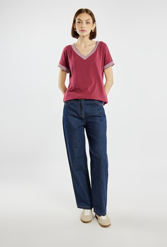 Bluzka damska z bawełną