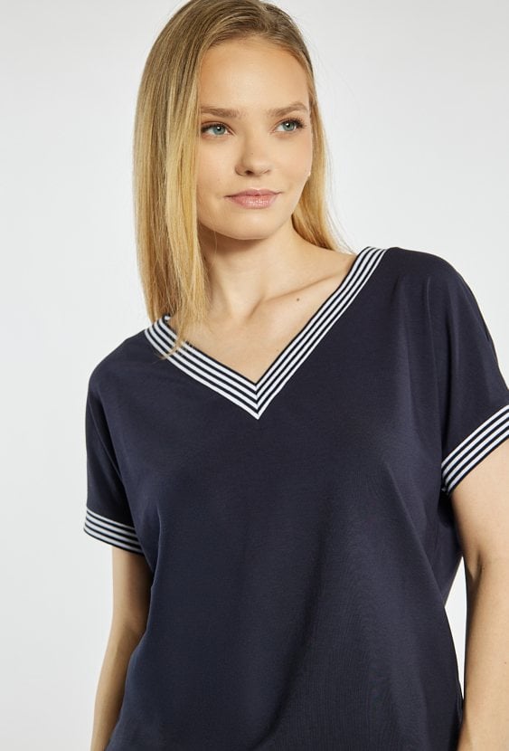 Bluzka damska z bawełną