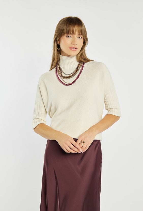 Sweter damski z golfem