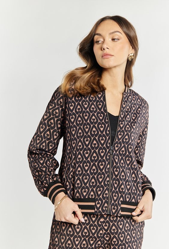 Wzorzysta bluza damska