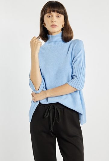 Sweter damski z golfem