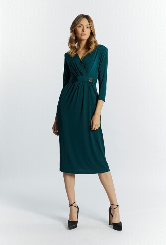 Kopertowa sukienka midi