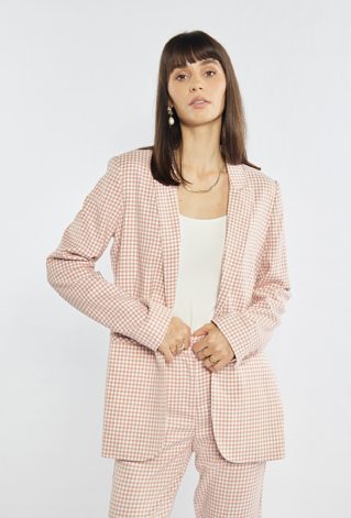 Elegancka marynarka w drobną kratę