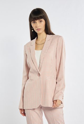 Elegancka marynarka w drobną kratę