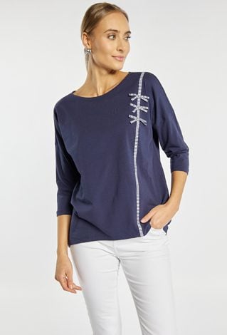 T-shirt z kokardkami