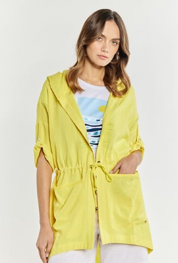 Bluza damska z domieszką lnu