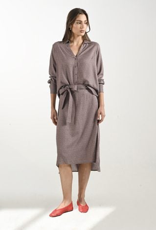 Wiskozowa długa spódnica