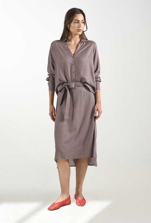 Wiskozowa długa spódnica