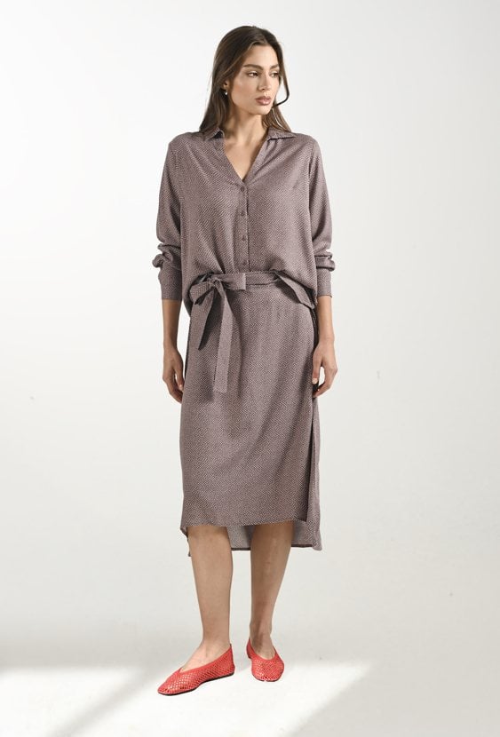 Wiskozowa długa spódnica