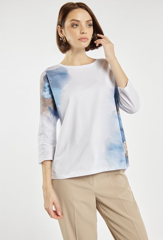 T-shirt damski z wzorem