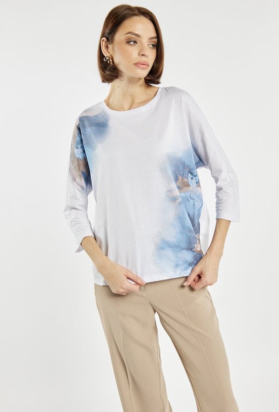 T-shirt damski z wzorem