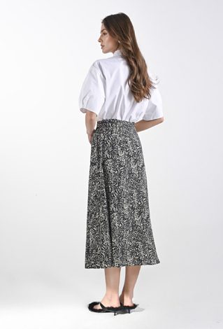 Długa kopertowa spódnica