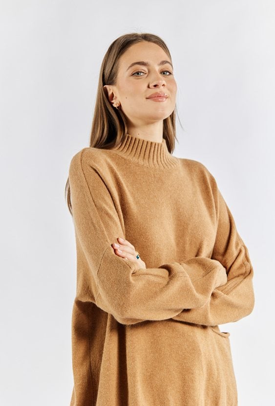 Sweter damski z jedną kieszonką