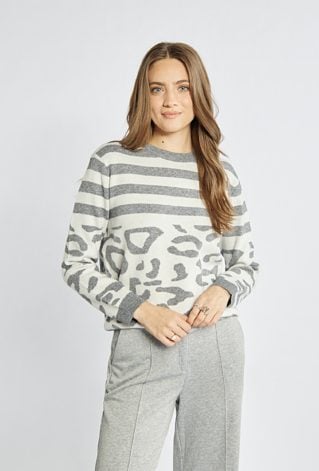 Sweter damski z wzorem