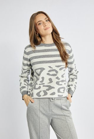 Sweter damski z wzorem